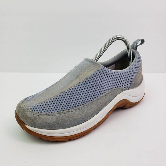 LL Bean Womens Size 8.5 Gray Slip On Suede Walking Moc Shoes 0-XT94-04 - Picture 2 of 12
